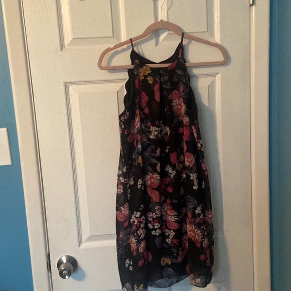 Black floral dress, XL - Picture 1 of 1